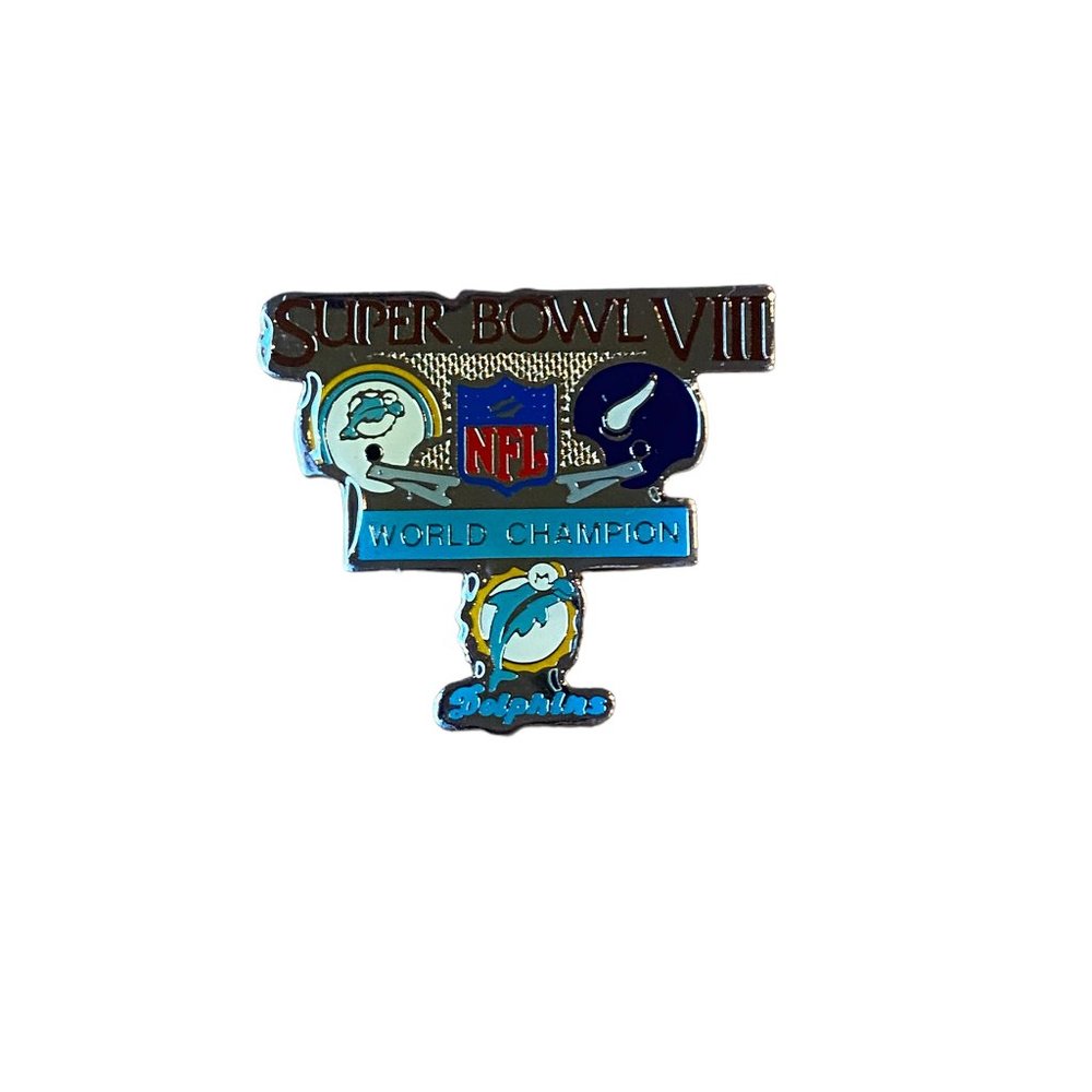 Miami Dolphins Super Bowl VIII Champions Pin Minnesota Vikings